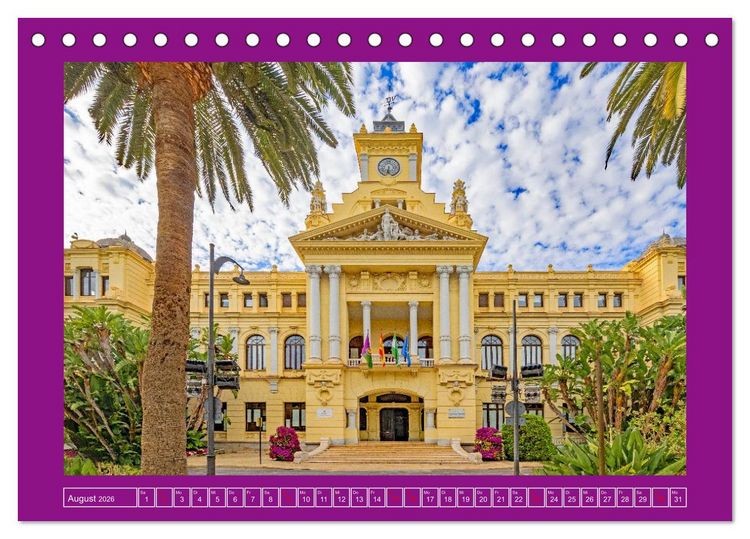 Produktbild: Ein Herz f&uuml;r M&aacute;laga (Tischkalender 2026 DIN A5 quer), CALVENDO Monatskalender