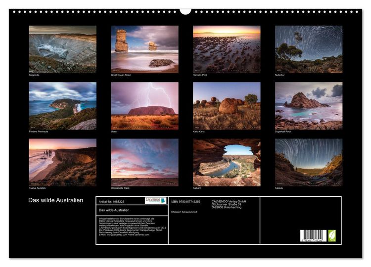 Produktbild: Das wilde Australien (Wandkalender 2026 DIN A2 quer), CALVENDO Monatskalender