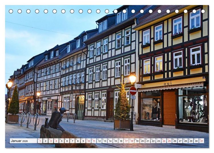 Produktbild: Wernigerode, die wundersch&ouml;ne Stadt im Harz (Tischkalender 2026 DIN A5 quer), CALVENDO Monatskalender