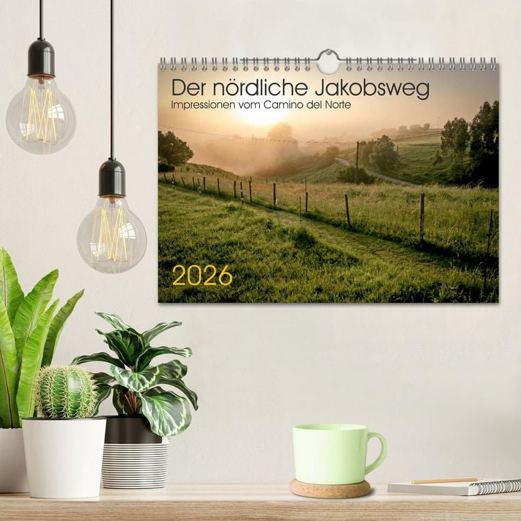 Produktbild: Der n&ouml;rdliche Jakobsweg (Wandkalender 2026 DIN A4 quer), CALVENDO Monatskalender