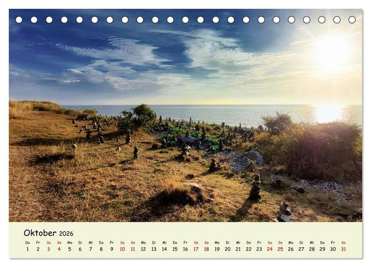 Produktbild: Unterwegs in D&auml;nemark von der Nordsee bis zur Ostsee (Tischkalender 2026 DIN A5 quer), CALVENDO Monatskalender