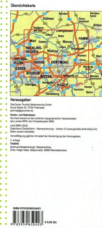 Produktbild: Dortmund, L&uuml;nen Wanderkarte 1:35 000