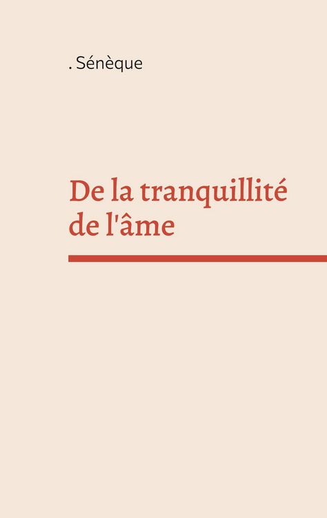 Produktbild: De la tranquillit&eacute; de l'&acirc;me