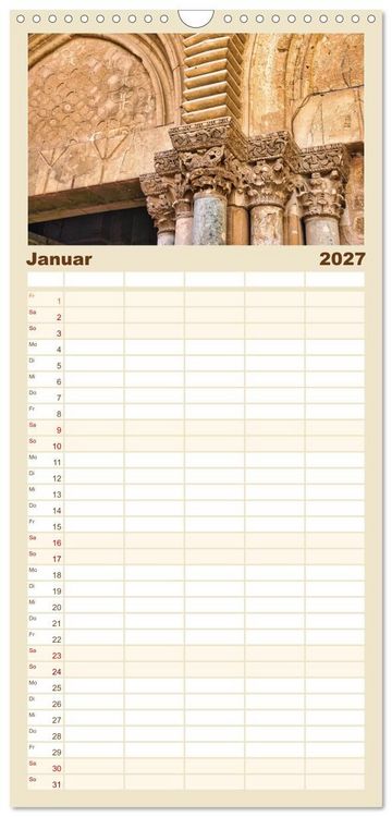 Produktbild: Familienplaner 2027 - Grabeskirche in Jerusalem mit 5 Spalten (Wandkalender, 21 x 45 cm) CALVENDO