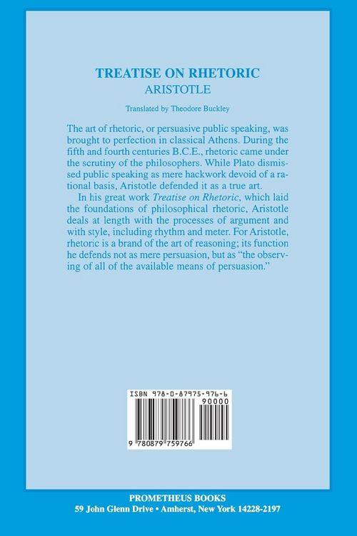 Produktbild: Treatise on Rhetoric