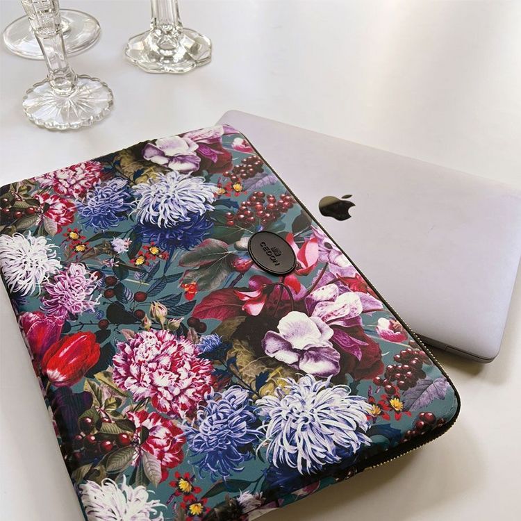 Produktbild: Easy Laptop Case Blumenbouquet petrol