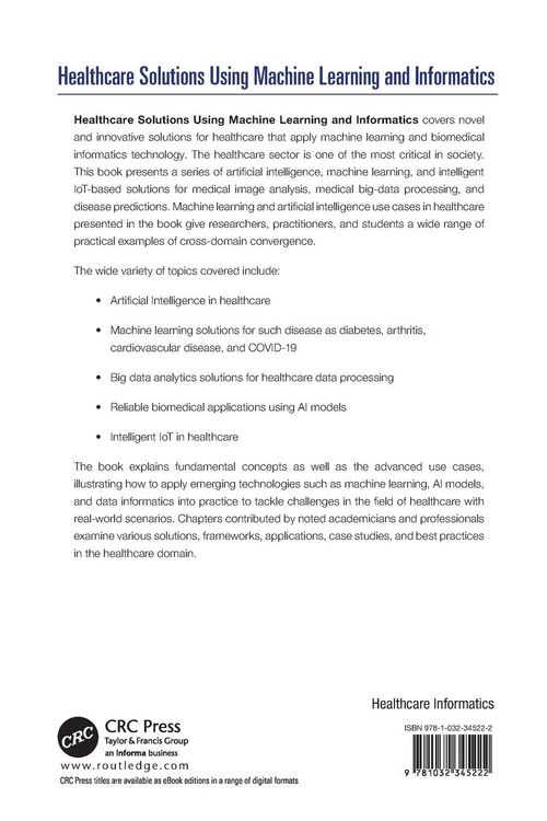 Produktbild: Healthcare Solutions Using Machine Learning and Informatics