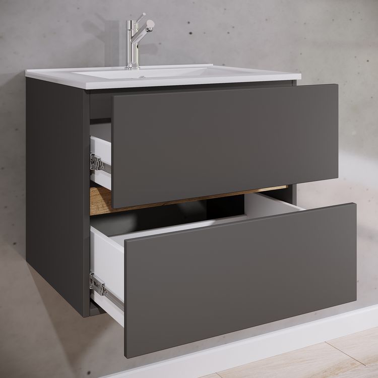 Produktbild: 2 tlg. Badm&ouml;bel-Set mit Waschbecken Cosila-I 61 cm