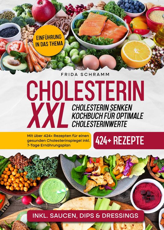 Produktbild: Cholesterin XXL - Cholesterin senken Kochbuch f&uuml;r optimale Cholesterinwerte