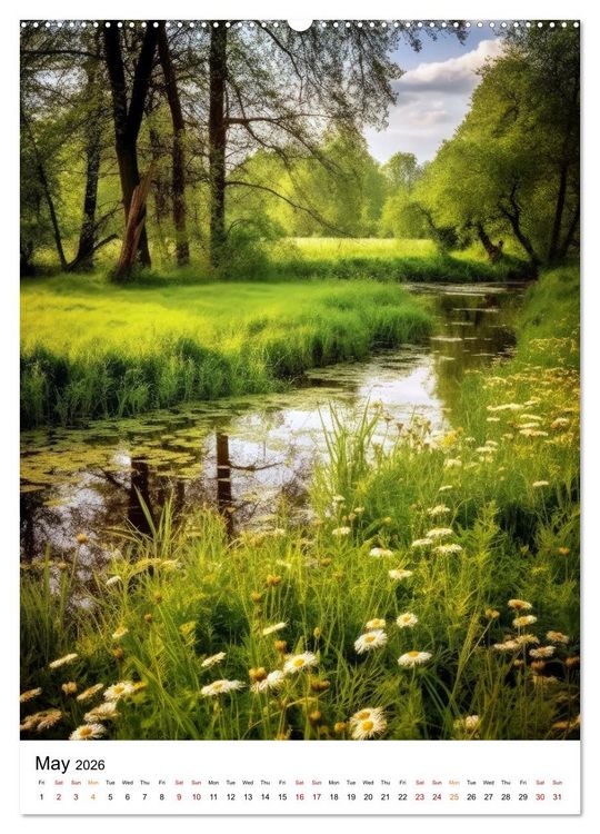 Produktbild: Rhythmic Nature (Wall Calendar 2026 DIN A2 portrait), CALVENDO 12 Month Wall Calendar