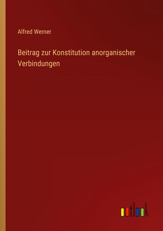 Produktbild: Beitrag zur Konstitution anorganischer Verbindungen
