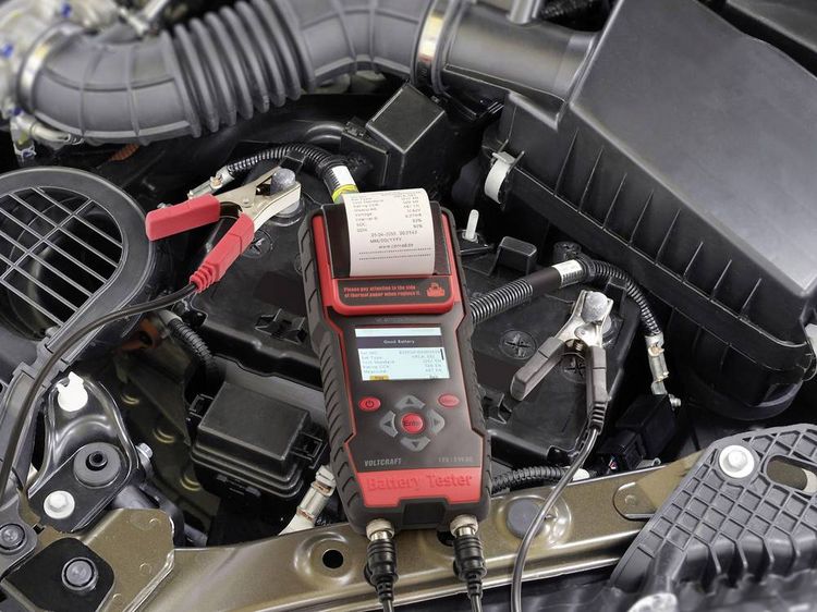 Produktbild: VOLTCRAFT VC-BT12/24-Print Kfz-Batterietester 12 V, 24 V Batteriepr&uuml;fung 24.3 mm x 11 mm x 5.9 mm