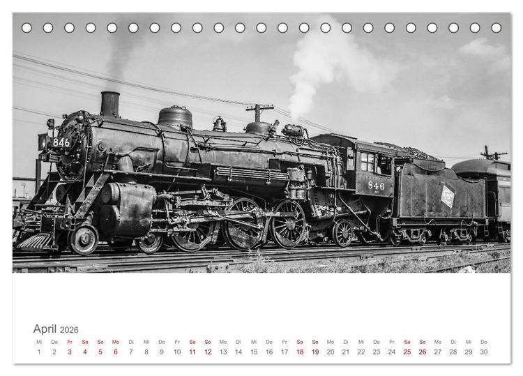 Produktbild: US-Dampflokomotiven (Tischkalender 2026 DIN A5 quer), CALVENDO Monatskalender