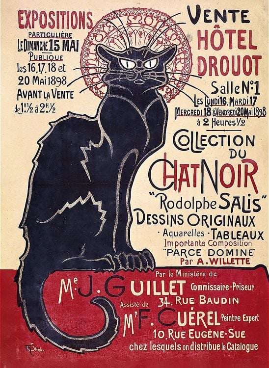 Produktbild: Holz Puzzle 200 - Der schwarze Kater / Th&eacute;ophile Alexandre Steinlen