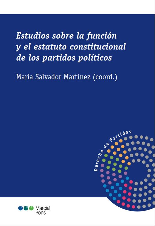 Produktbild: Estudios sobre la funci&oacute;n y el estatuto constitucional de los partidos pol&iacute;ticos