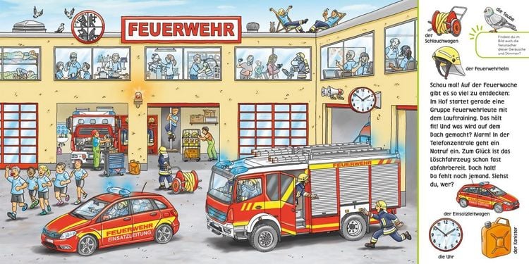 Produktbild: H&ouml;r mal (Soundbuch): Wimmelbuch: Feuerwehr
