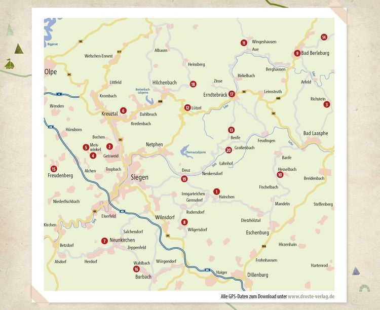 Produktbild: Siegerland - Mit Wittgensteiner Land. Wandern f&uuml;r die Seele