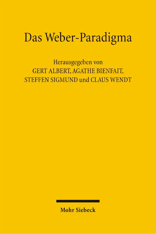 Produktbild: Das Weber-Paradigma