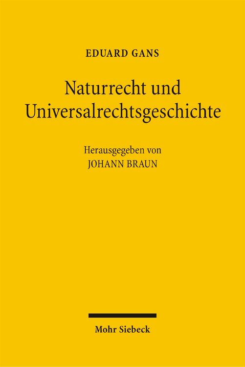Produktbild: Naturrecht und Universalrechtsgeschichte