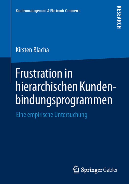 Produktbild: Frustration in hierarchischen Kundenbindungsprogrammen