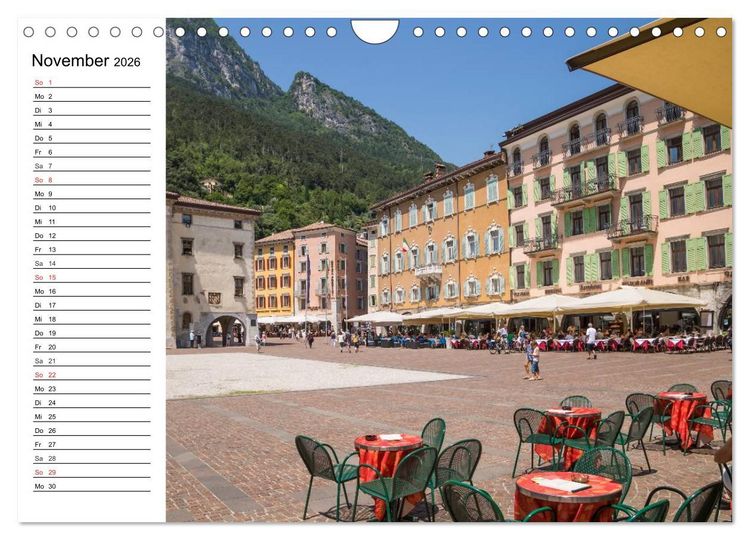 Produktbild: WUNDERBARER GARDASEE Riva del Garda und Torbole (Wandkalender 2026 DIN A4 quer), CALVENDO Monatskalender