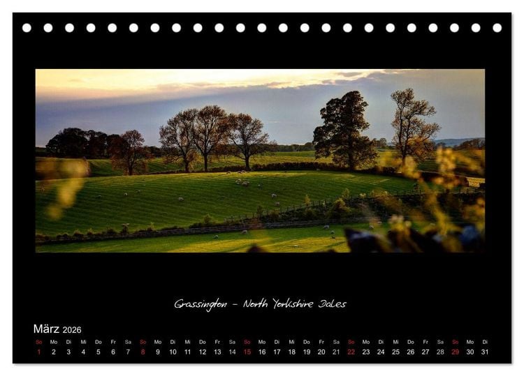 Produktbild: Amazing England - England's sch&ouml;nste Seiten (Tischkalender 2026 DIN A5 quer), CALVENDO Monatskalender
