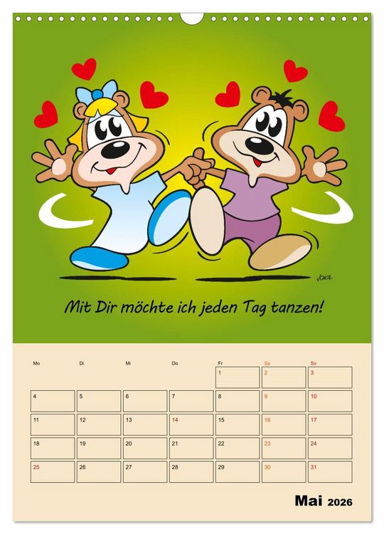 Produktbild: Ein Jahr mit Dir! (Wandkalender 2026 DIN A3 hoch), CALVENDO Monatskalender