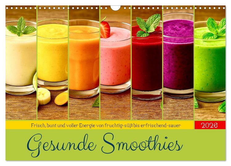 Produktbild: Gesunde Smoothies (Wandkalender 2026 DIN A3 quer), CALVENDO Monatskalender