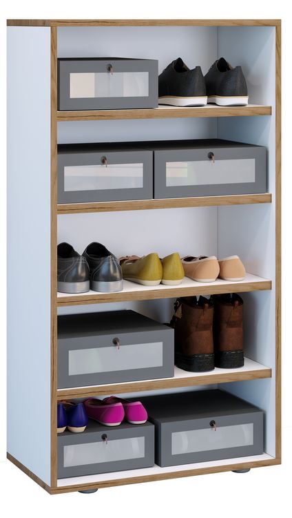 Produktbild: Holz Regal Schuhschrank Schuhregal Salia B60