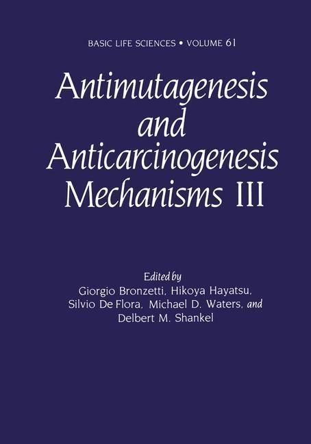 Produktbild: Antimutagenesis and Anticarcinogenesis Mechanisms III
