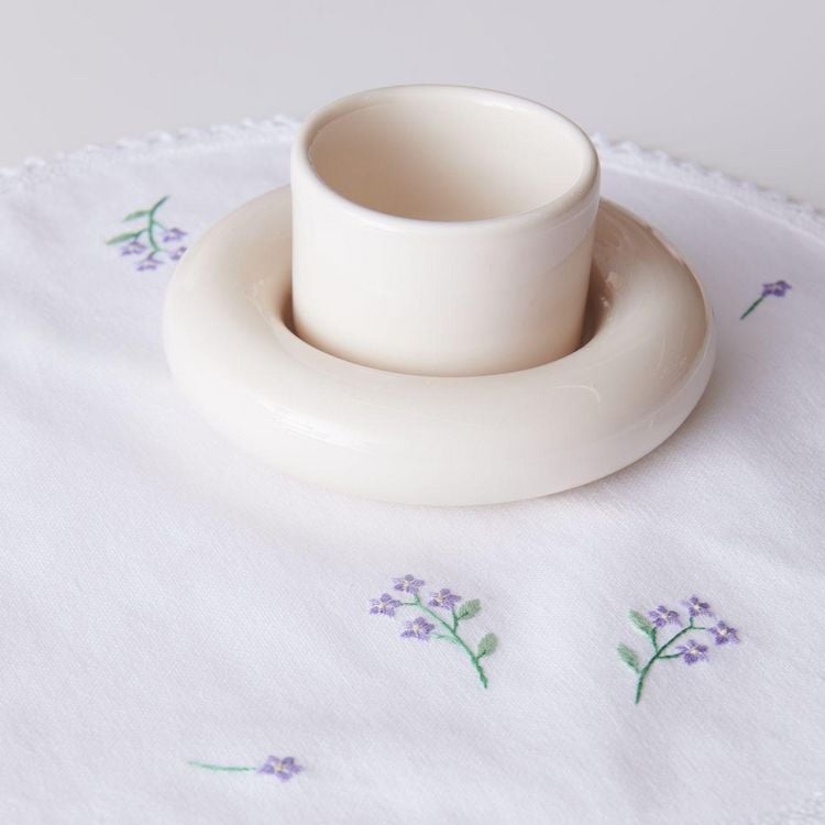 Produktbild: Stick & Stitch Packung, Blumenkr&auml;nze XL // 13 Stk., 4 Designs // Wasserl&ouml;sliche Stickvorlage, Stickgarn, Sticknadel und Anleitung