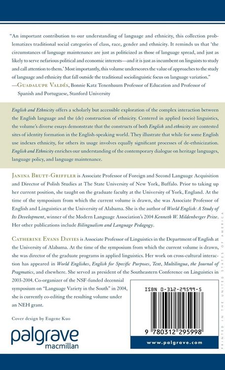 Produktbild: English and Ethnicity