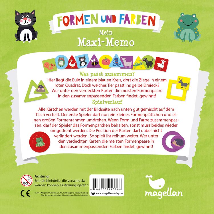 Eckig, rund und kunterbunt - Mein Maxi-Memo - Formen und Farben