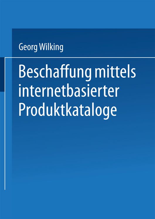 Produktbild: Beschaffung mittels internetbasierter Produktkataloge