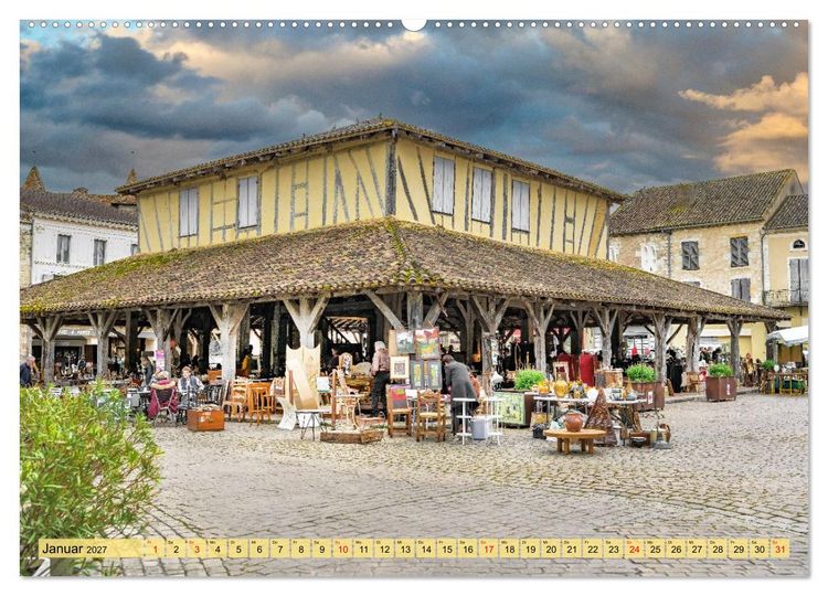 Produktbild: Gascogne, ein St&uuml;ck Paradies (hochwertiger Premium Wandkalender 2027 DIN A2 quer), Kunstdruck in Hochglanz