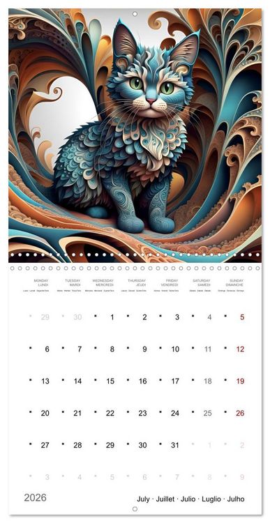 Produktbild: La joie animale (Calendrier mural carr&eacute; 2026 30x30 cm) Calendrier double avec une page pour vos prises de notes
