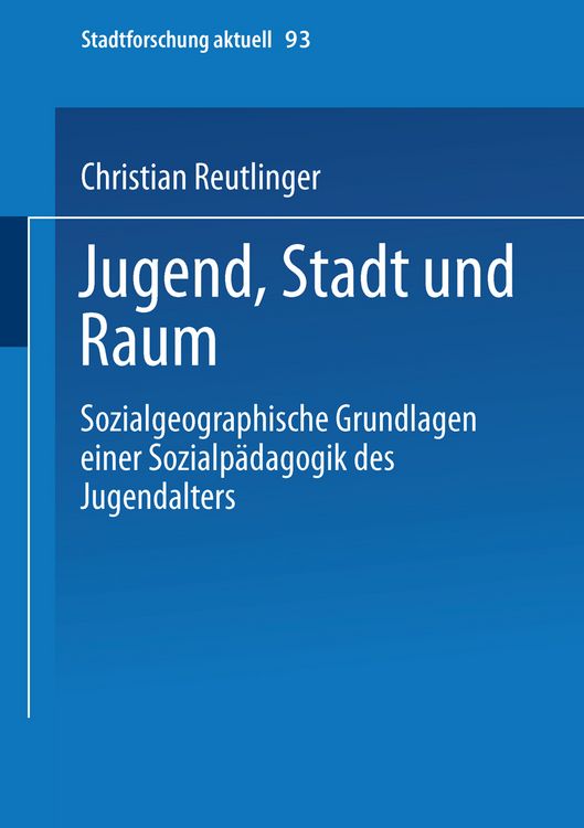 Produktbild: Jugend, Stadt und Raum