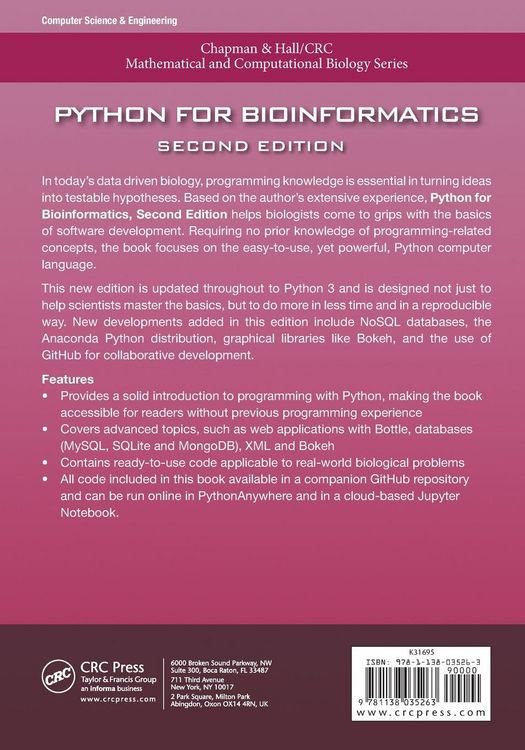 Produktbild: Python for Bioinformatics