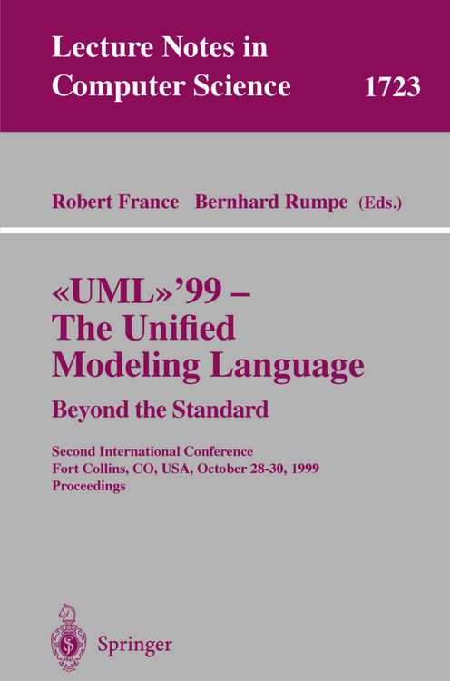 Produktbild: UML'99 - The Unified Modeling Language: Beyond the Standard