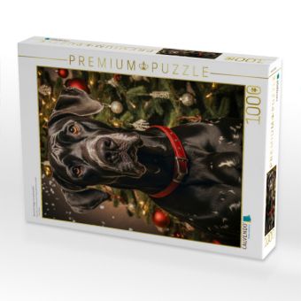 Produktbild: CALVENDO Puzzle Deutsche Dogge, es weihnachtet | 1000 Teile Lege-Gr&ouml;&szlig;e 64x48cm Foto-Puzzle f&uuml;r gl&uuml;ckliche Stunden
