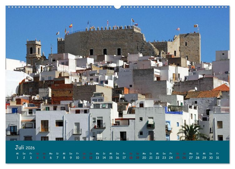 Produktbild: Peniscola - Gelebte Geschichte (Wandkalender 2026 DIN A2 quer), CALVENDO Monatskalender