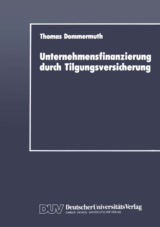 Produktbild: Unternehmensfinanzierung durch Tilgungsversicherung