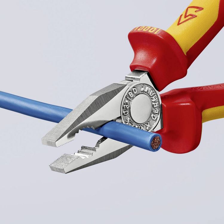 Produktbild: Knipex 03 06 160 VDE Kombizange 160mm DIN ISO 5746, DIN EN 60900