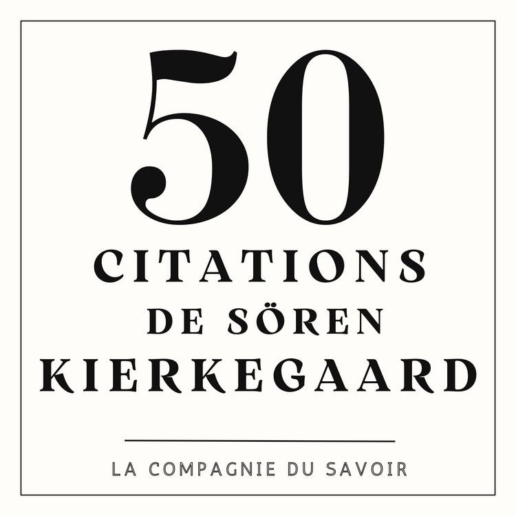Produktbild: 50 citations de Soren Kierkegaard