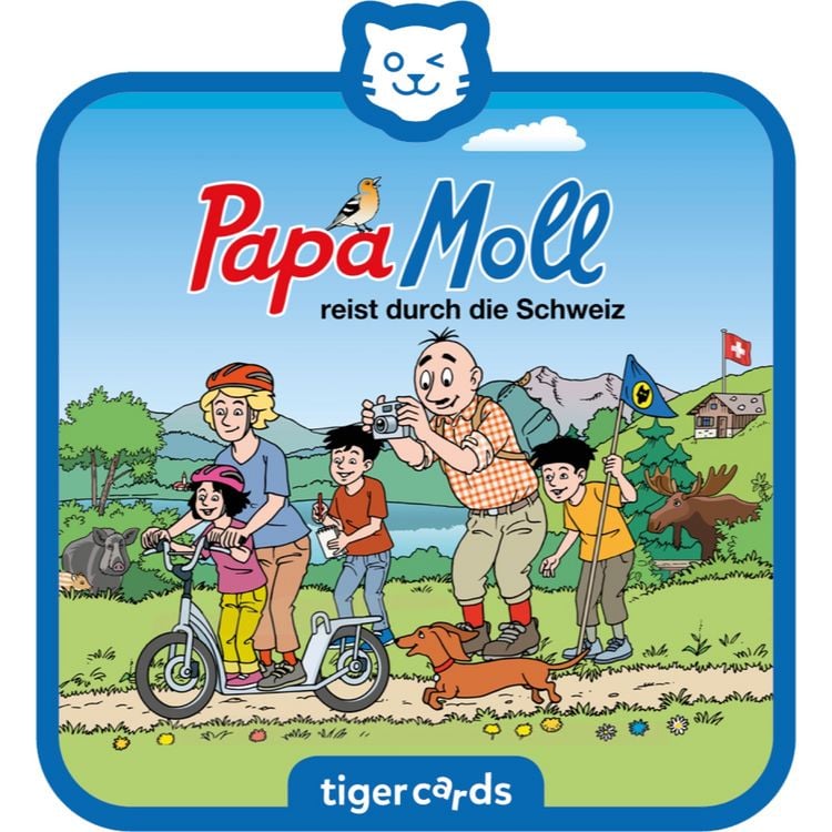 Produktbild: Tigercard - Papa Moll reist durch die Schweiz
