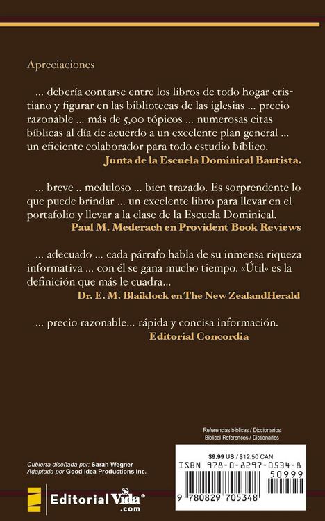 Produktbild: La Diccionario manual de la Biblia