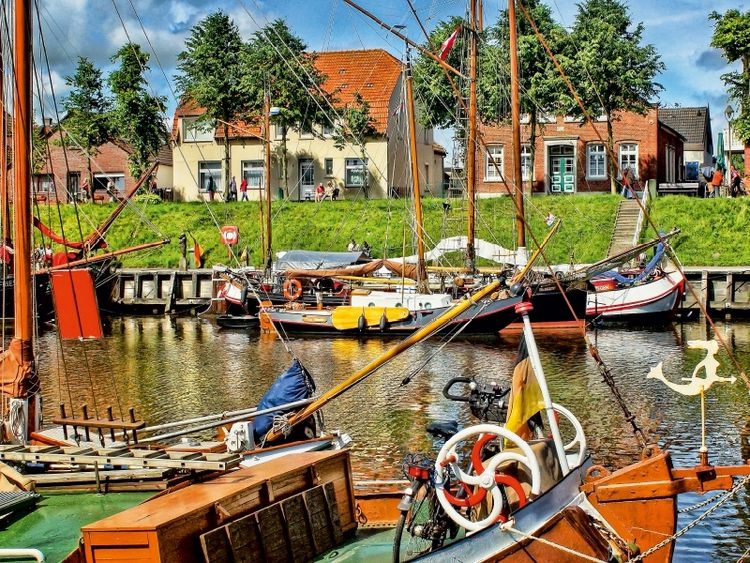 Produktbild: CALVENDO Puzzle Museumshafen Carolinensiel | 1000 Teile Lege-Gr&ouml;&szlig;e 64x48cm Foto-Puzzle f&uuml;r gl&uuml;ckliche Stunden