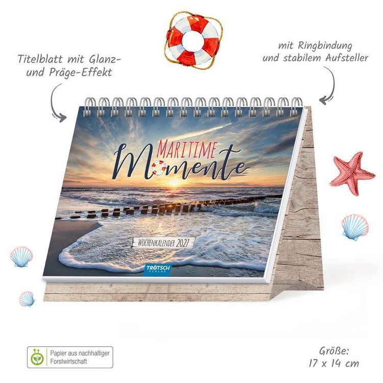 Produktbild: TR&Ouml;TSCH - Aufstellwochenkalender Maritime Momente 2027