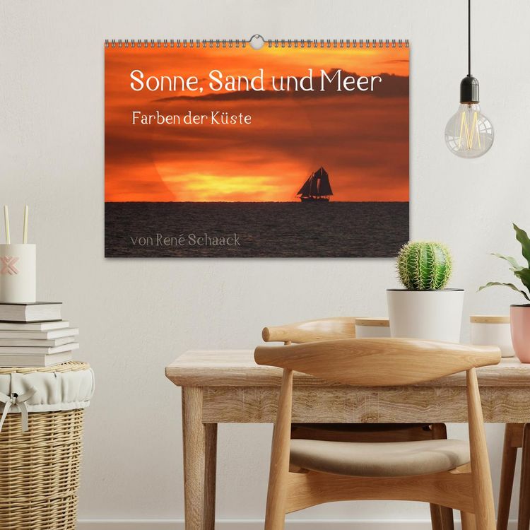 Produktbild: Sonne, Sand und Meer. Farben der K&uuml;ste (Wandkalender 2026 DIN A3 quer), CALVENDO Monatskalender