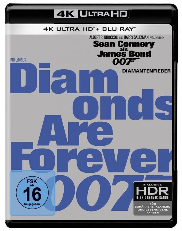 Produktbild: James Bond - Diamantenfieber (4K Ultra HD) + (Blu-ray)